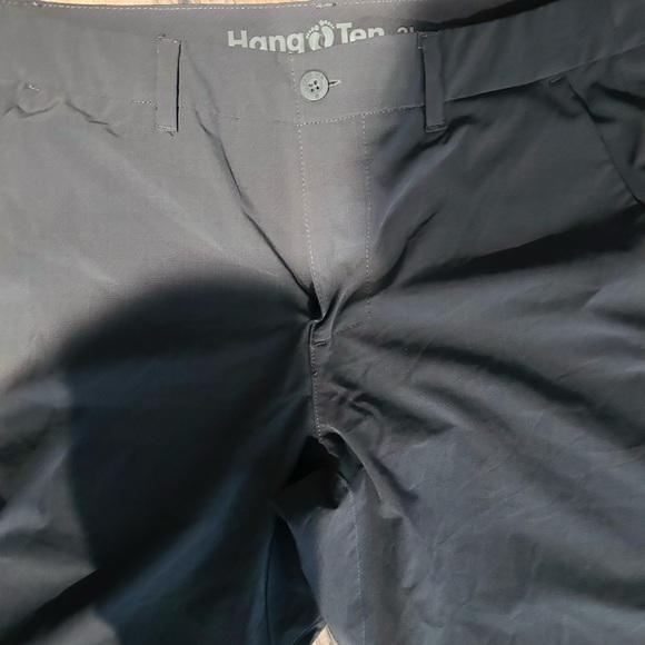 Hang Ten Men's Dark Gray Flat Front Shorts - Picture 2 of 6